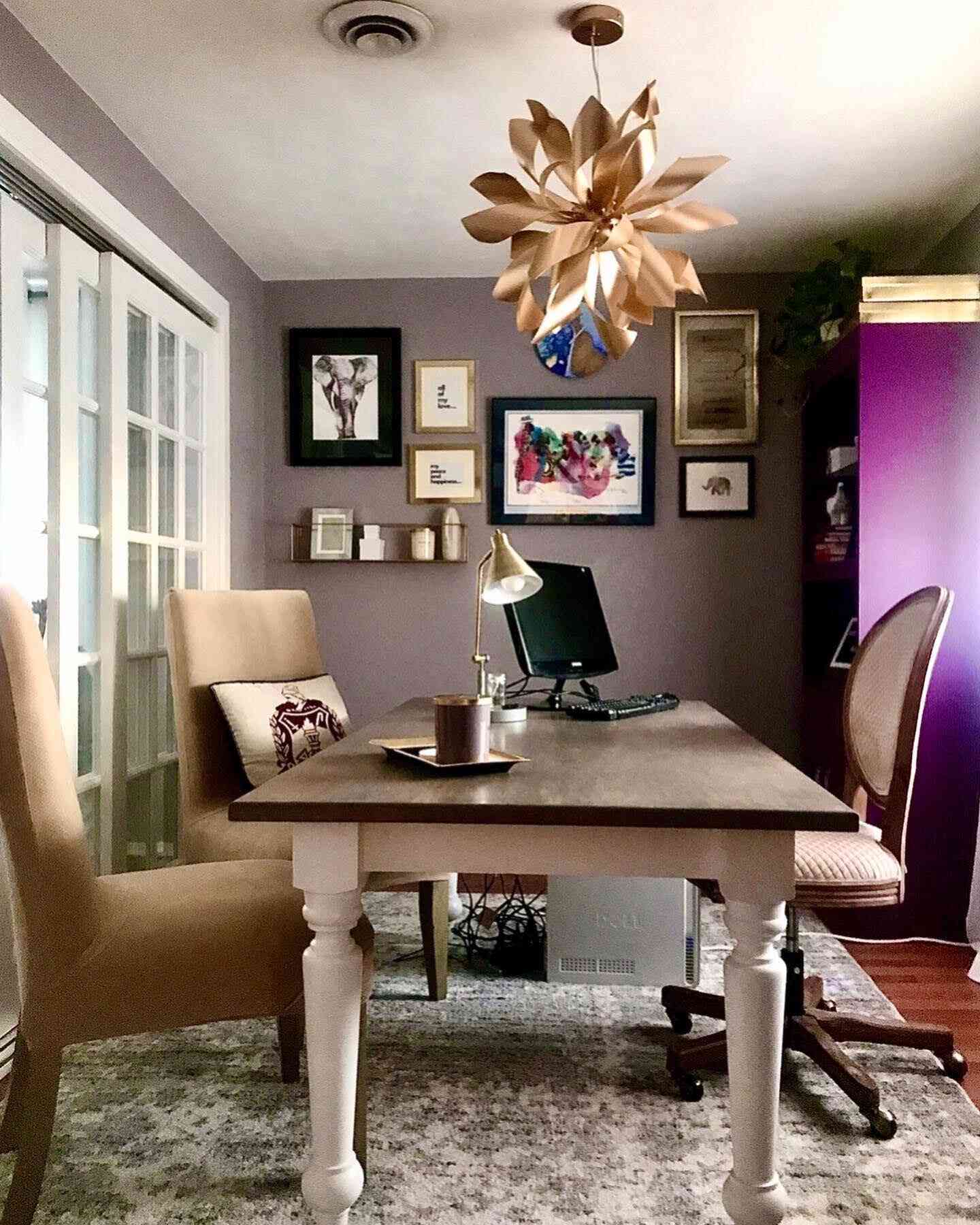 Mauve office space