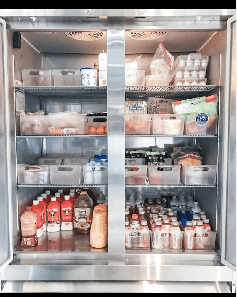 Fächer für Getränke im Kühlschrank