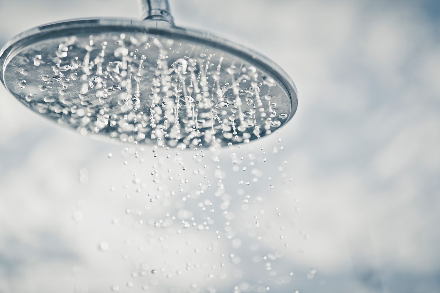Closeup of showerhead