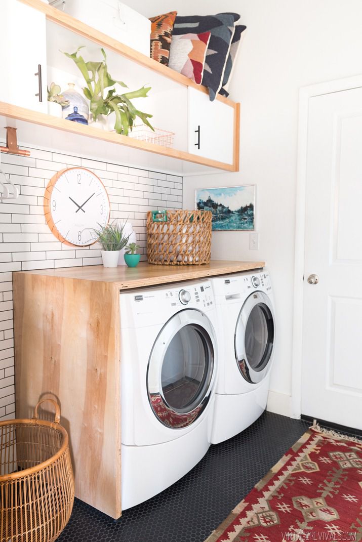 bright laundry room