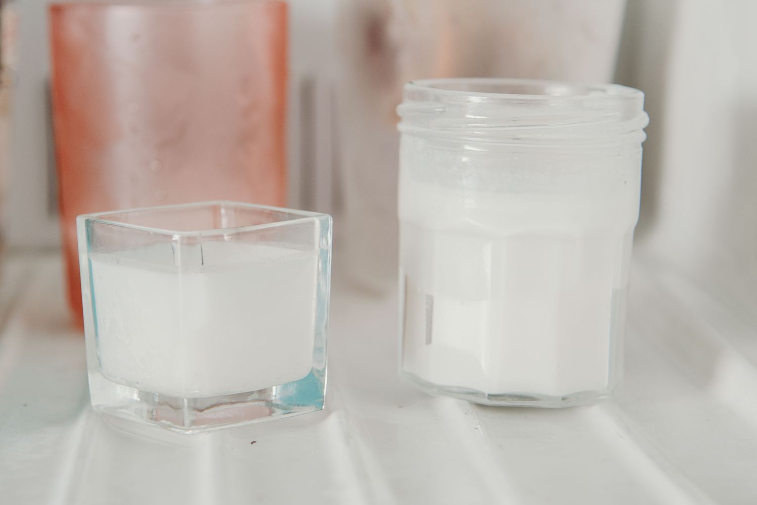 candles in a freezer