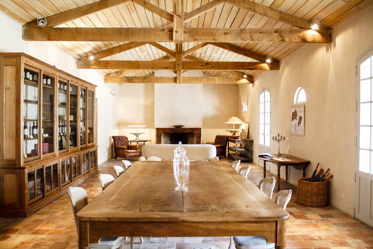 Rural French living dining room