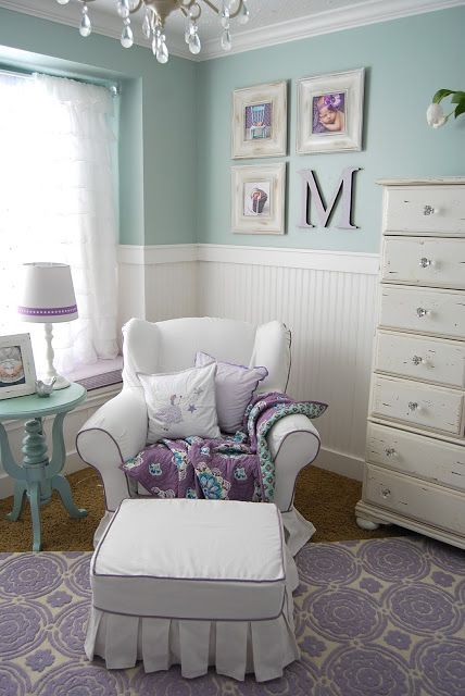 Aqua & Purple Nursery