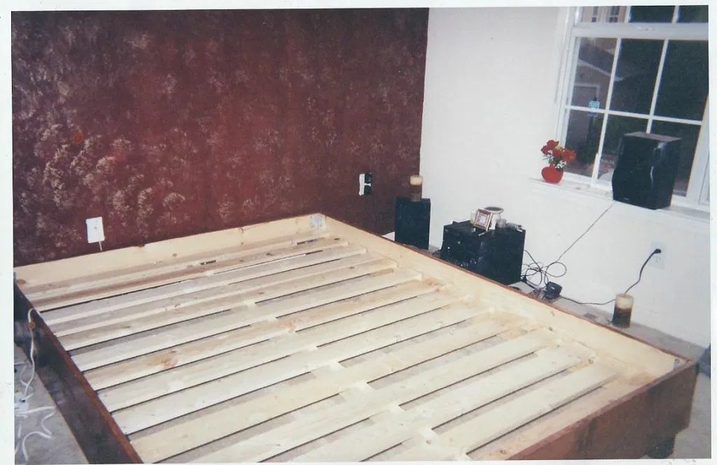 Char Miller-King's first build, a platform bed