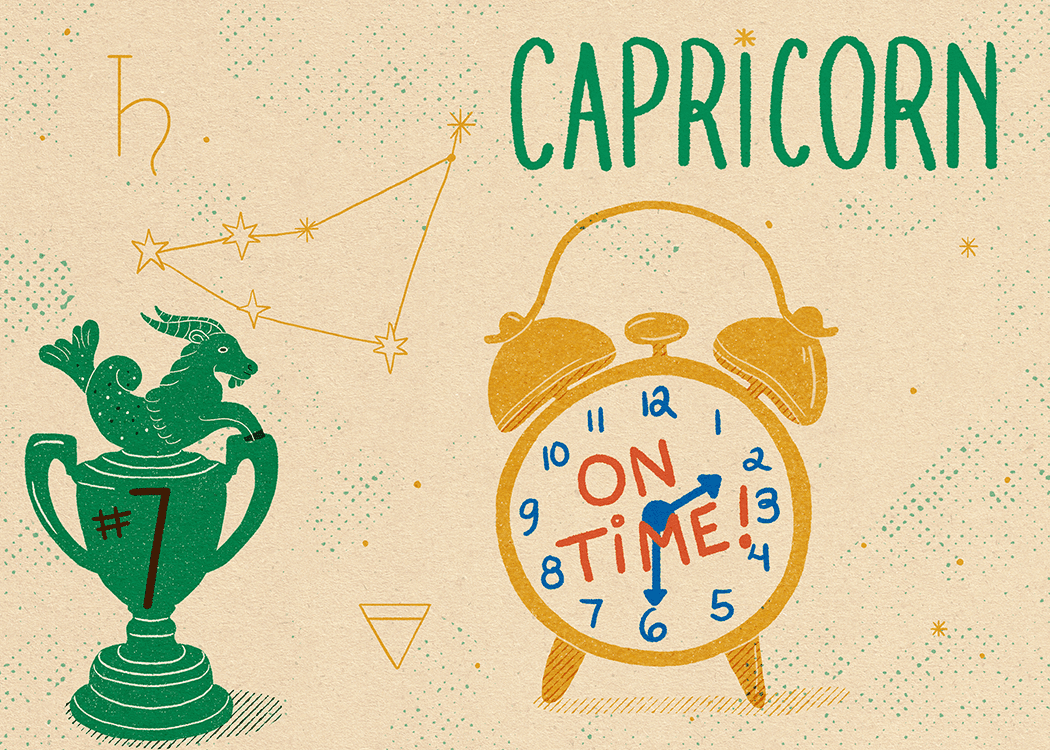 capricorn zodiac politeness illustration