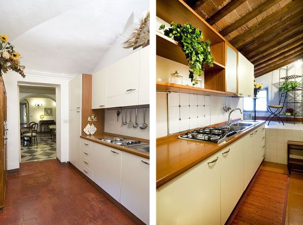 Real Tuscan Kitchens: À esquerda, Residenza Giada; à direita, Residenza Ambra.