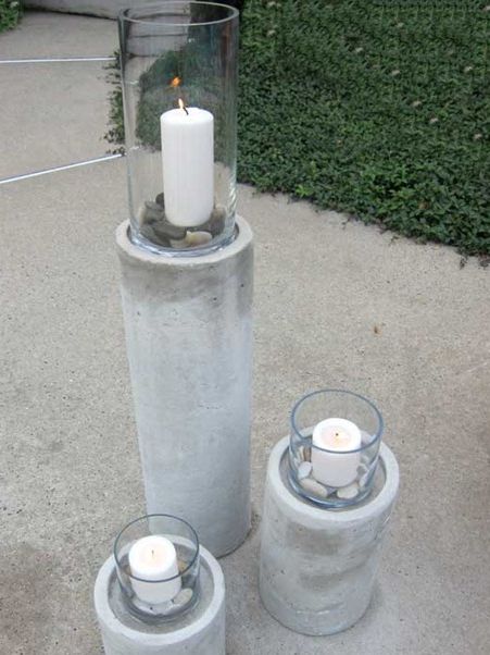 DIY-Beton-Feuersäule