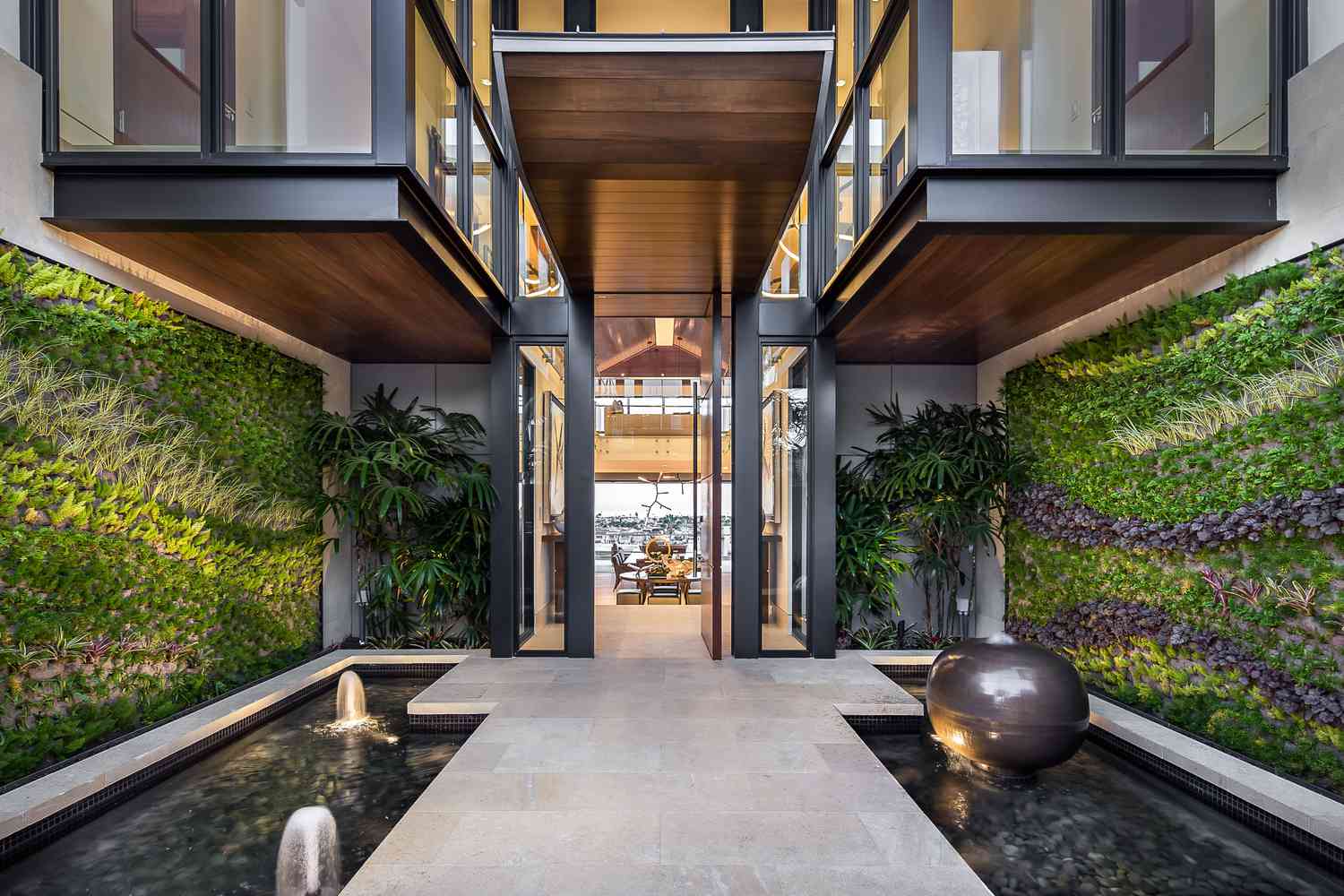 breezeway filled with natural elements