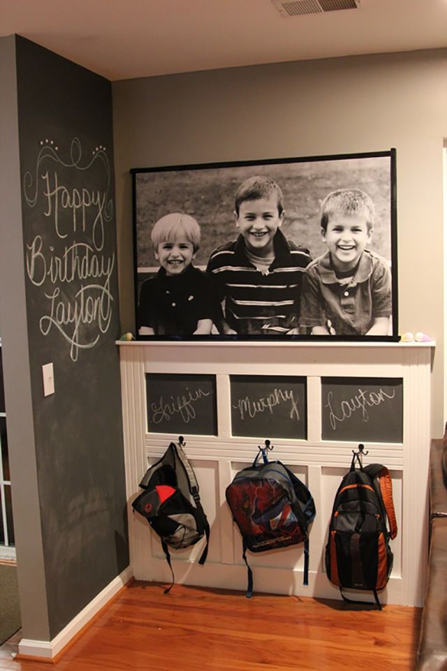 Mudroom storage for kids