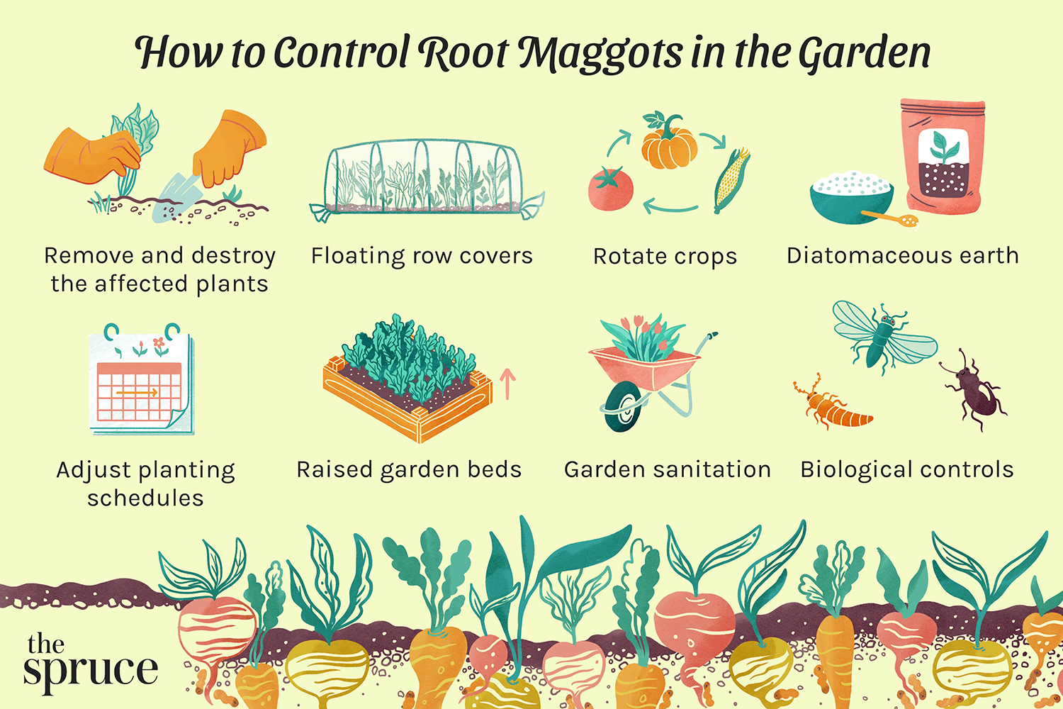 Cómo controlar los gusanos de la raíz en el jardín