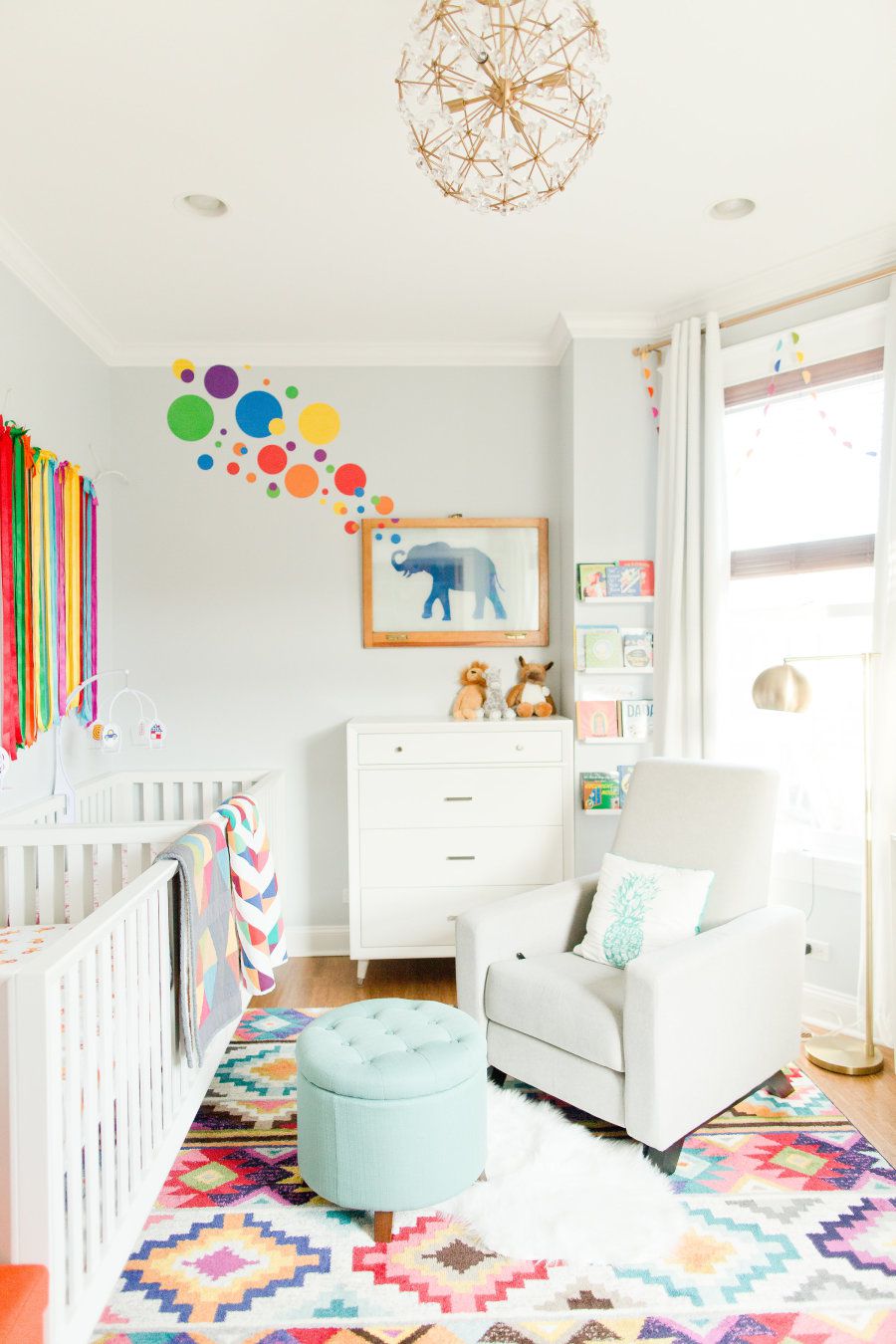 Colorful, South African-Themed Twin Nursery