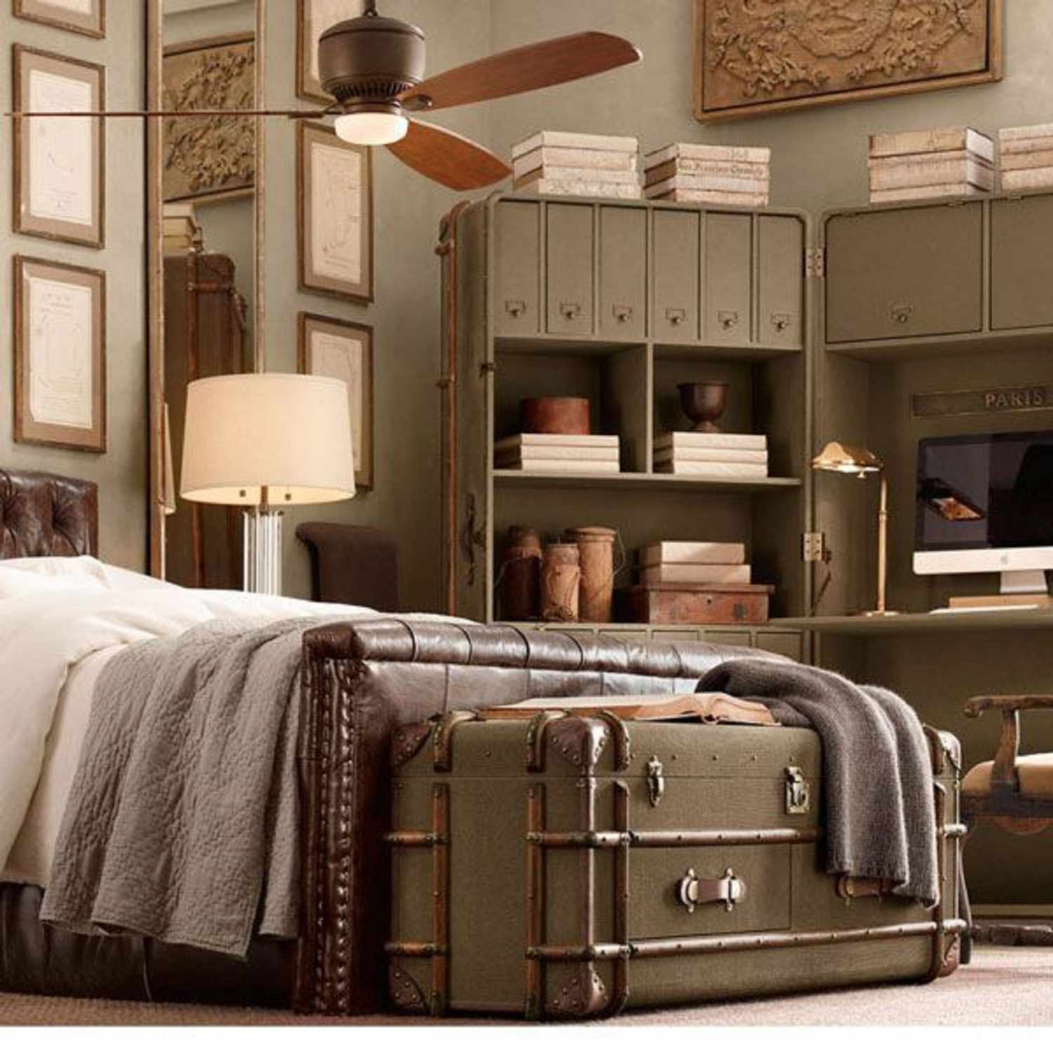 Dormitorio estilo steampunk