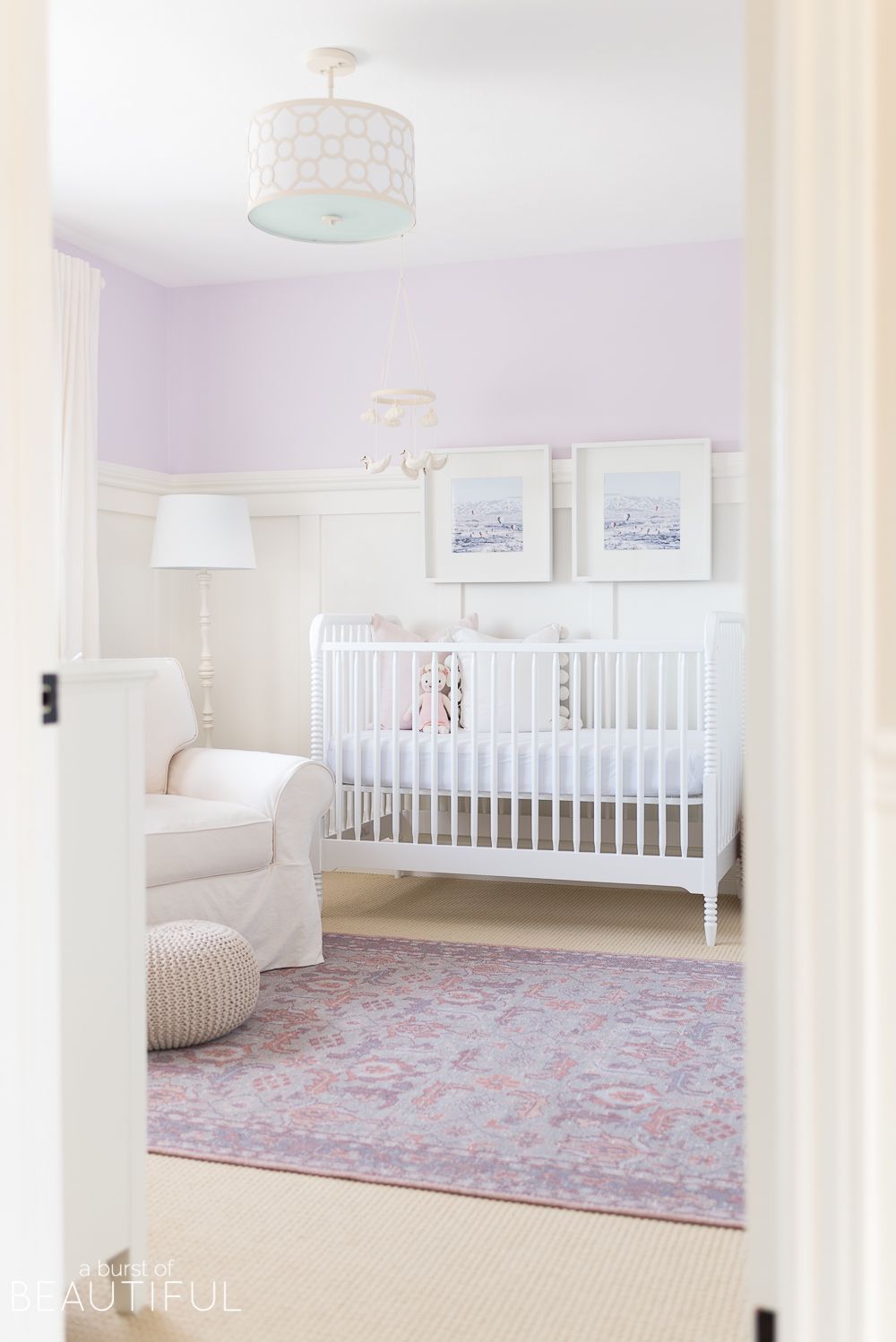 Purple girl nursery