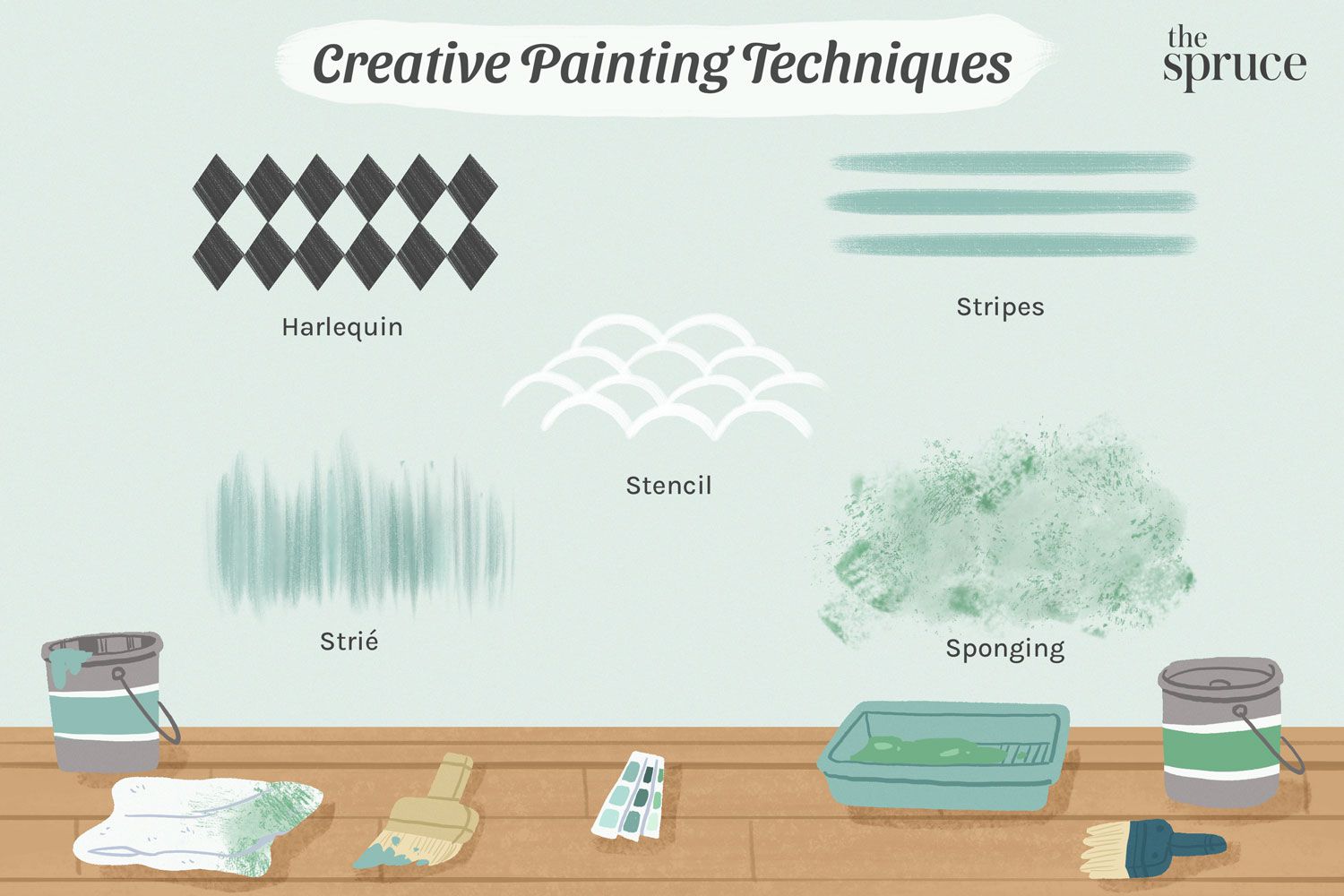 creative painting techniques illustration