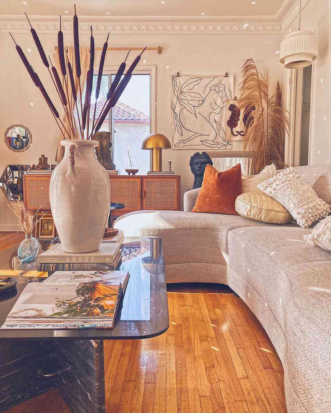 Boho-Wohnzimmer von Lifestyle-Bloggerin Lowe Saddler