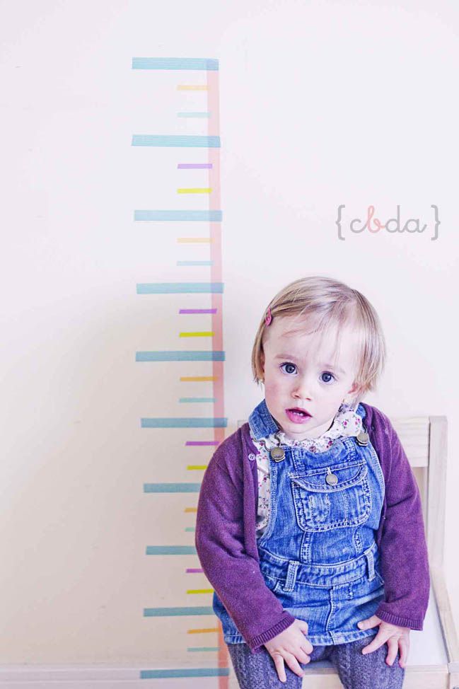 Washi tape growth chart