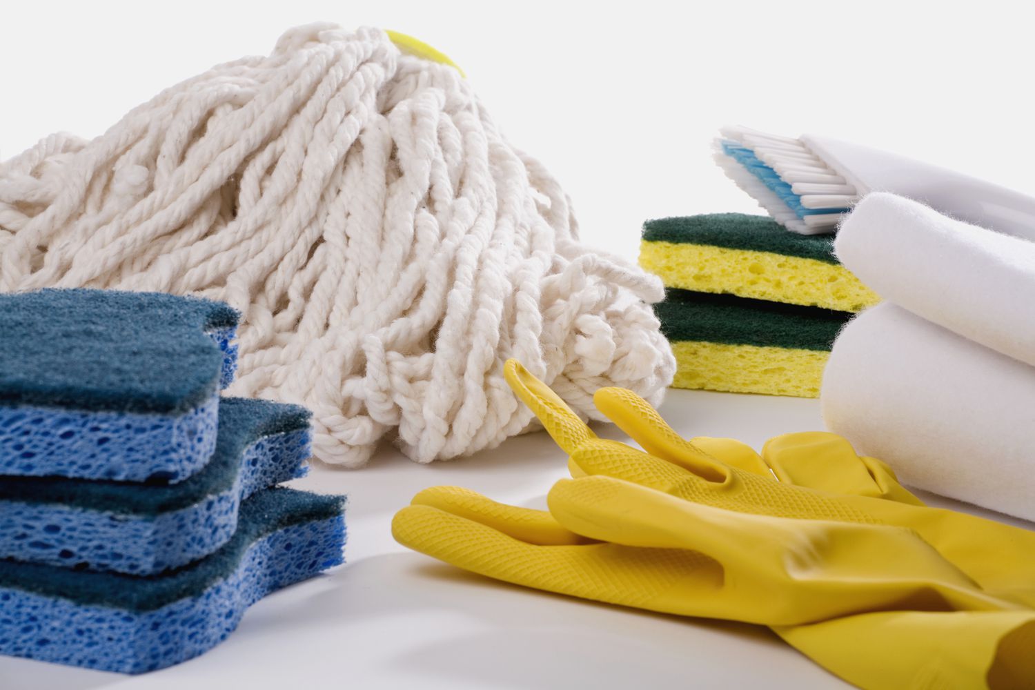 Mop and cleaning supplies