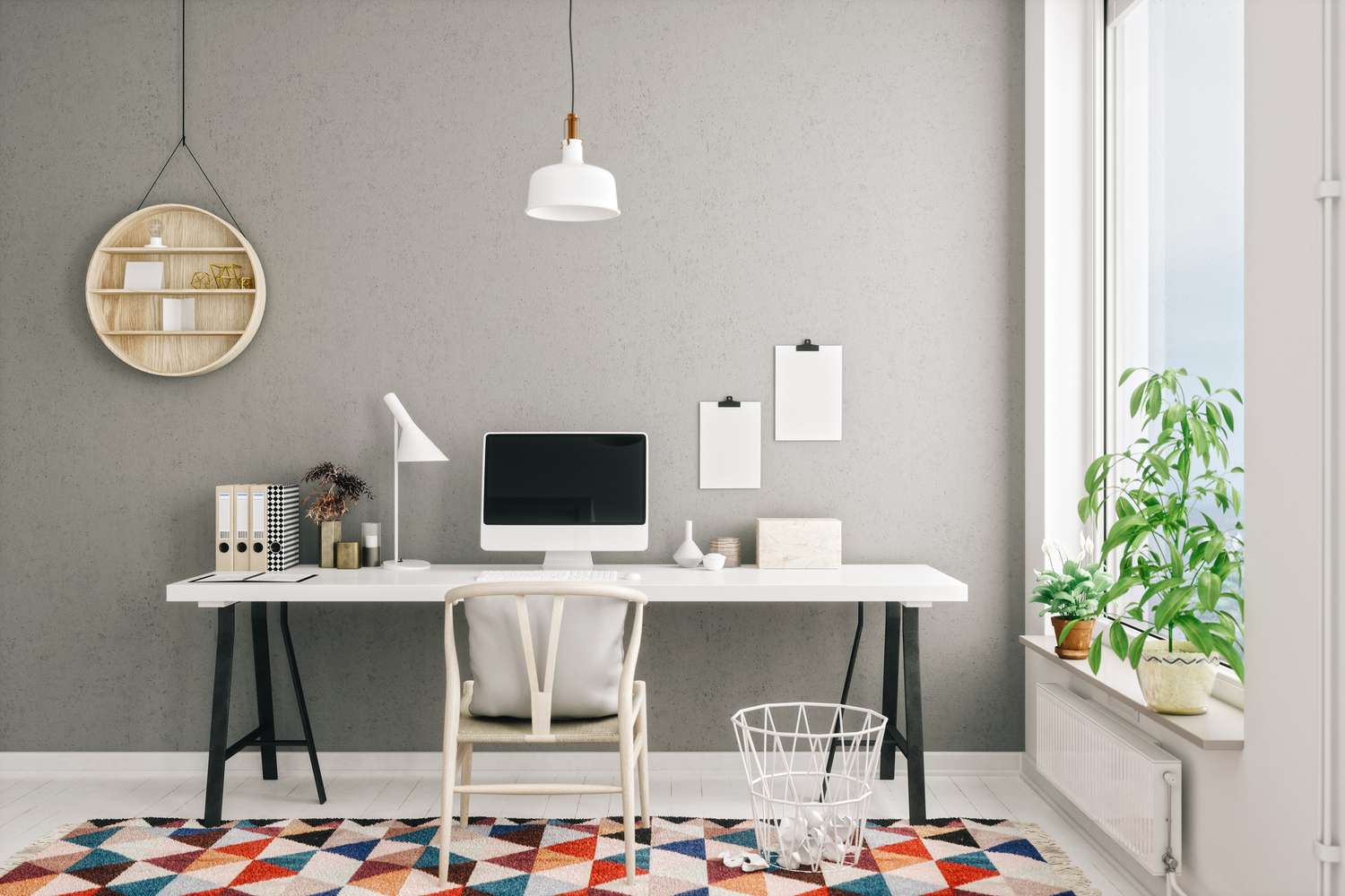 Skandinavischer Stil Modernes Home Office Interior