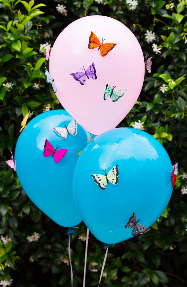 DIY Schmetterlingsballons