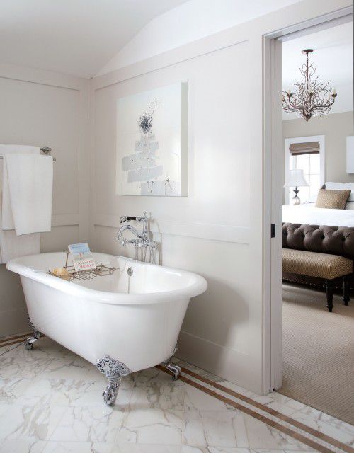 modern bathroom clawfoot tub