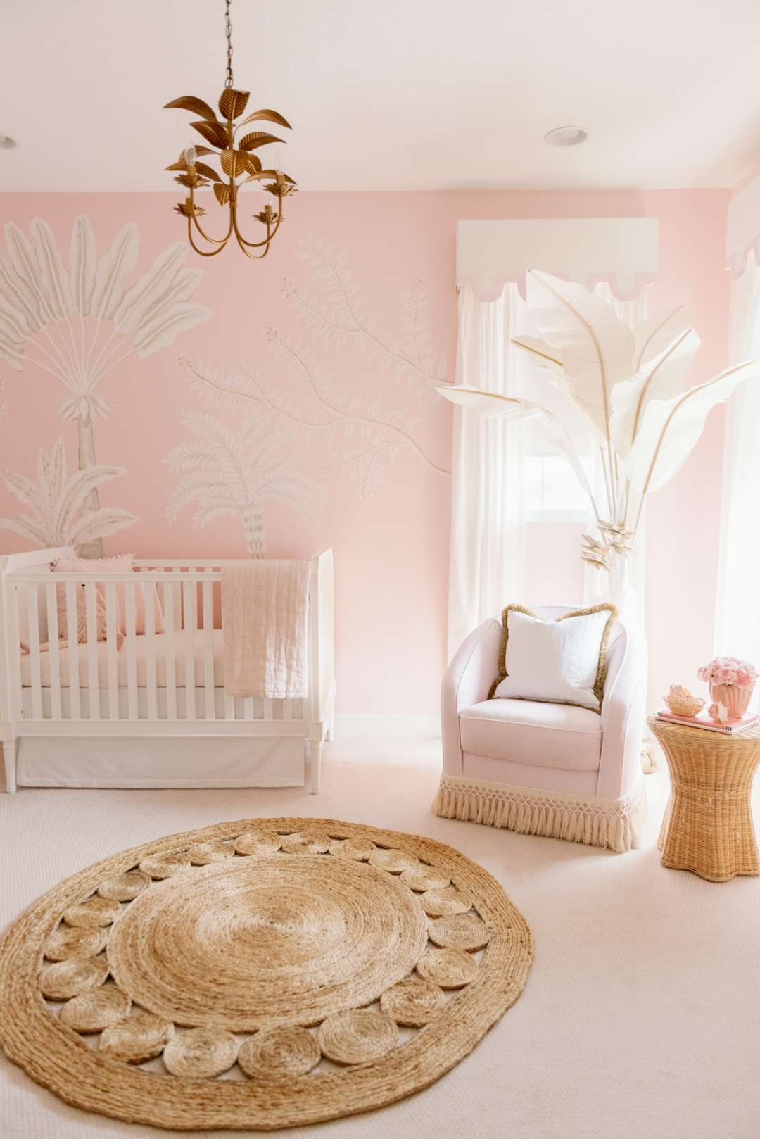 habitaciones rosas para bebés