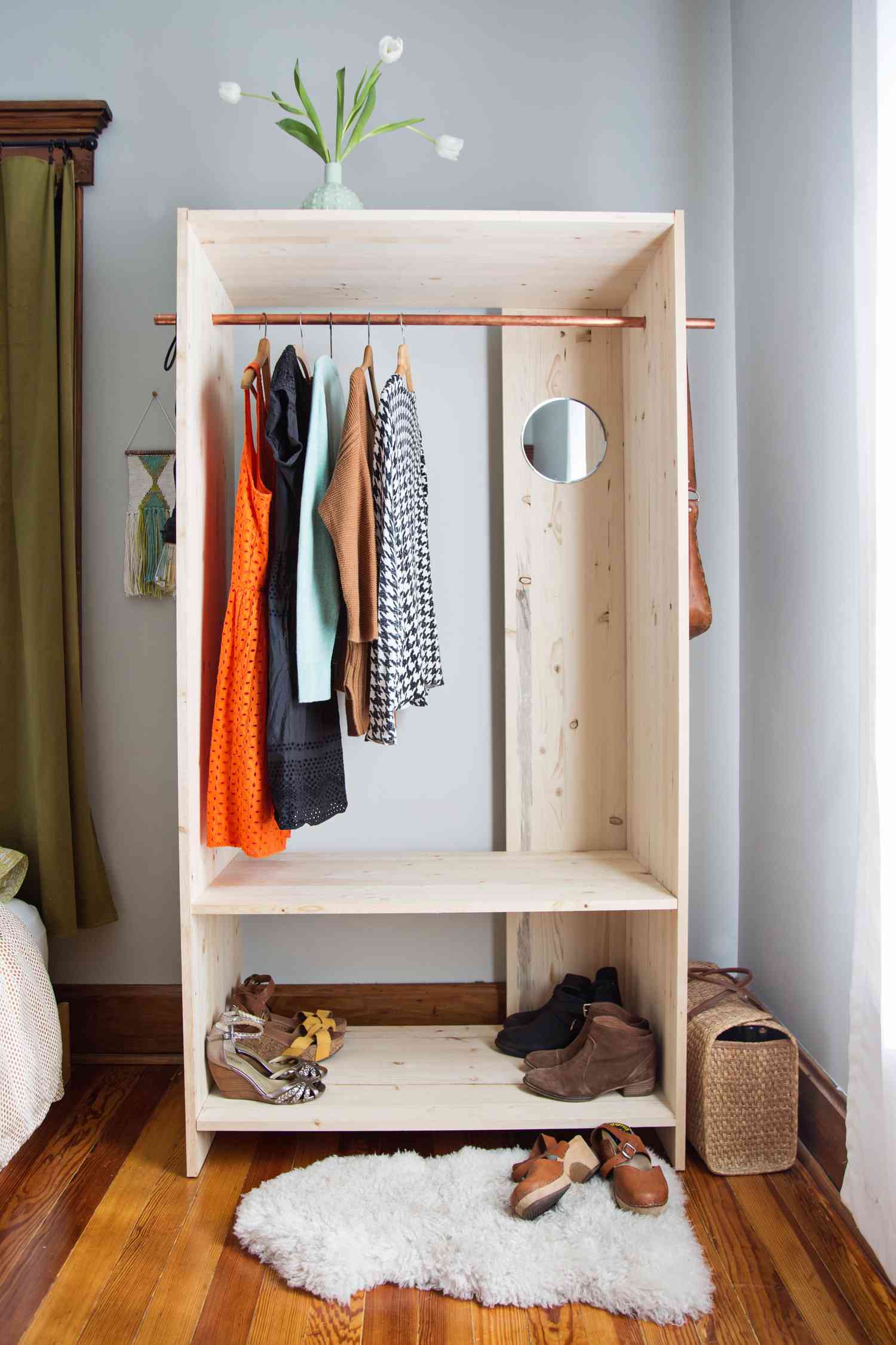 Makeshift DIY closet