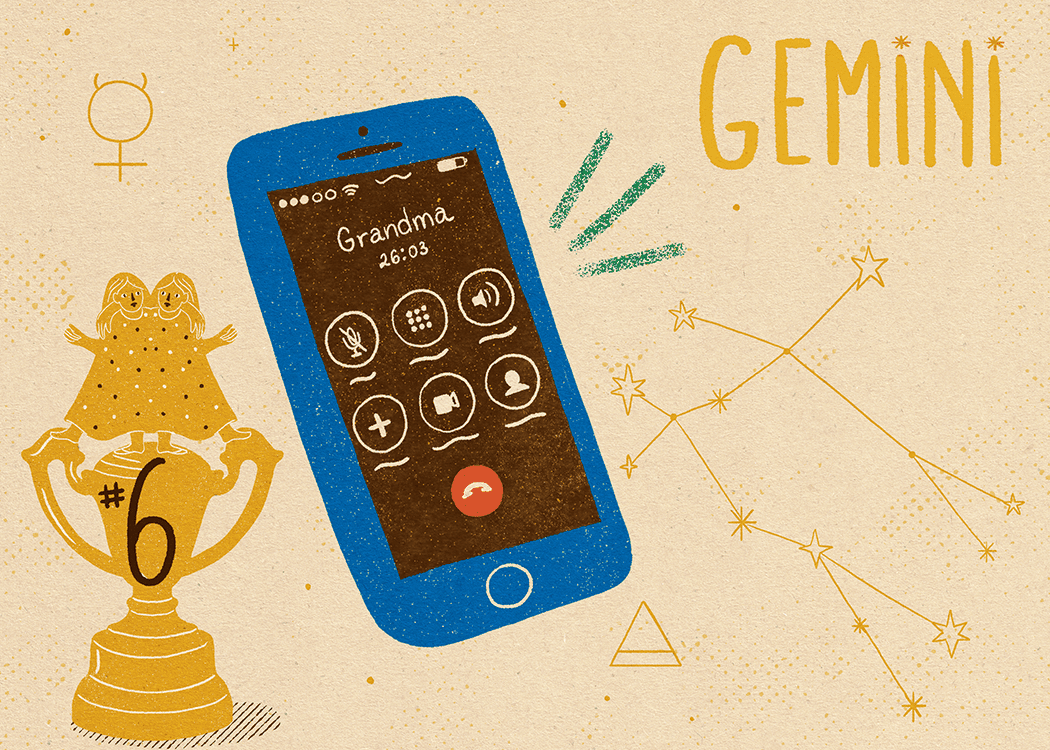 gemini zodiac politeness illustration