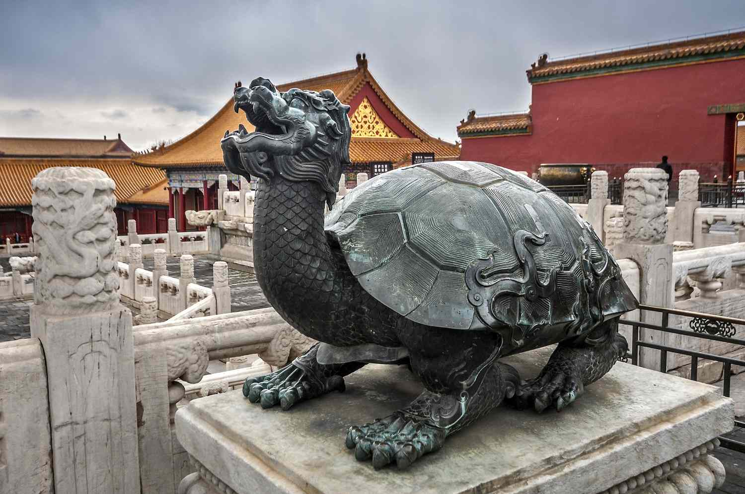 Tortuga dragón en el Palacio Imperial de Pekín