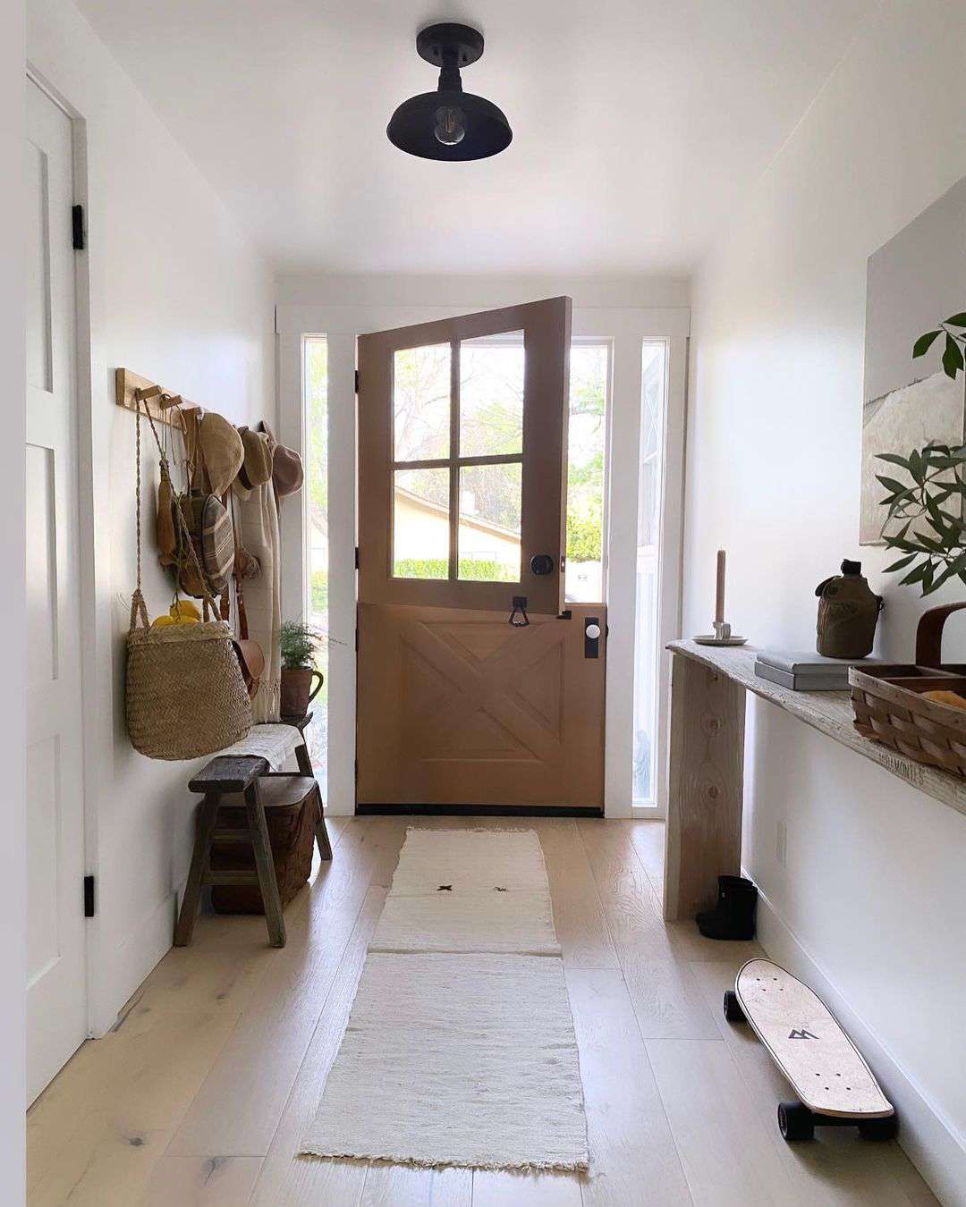 Mudroom with hooks