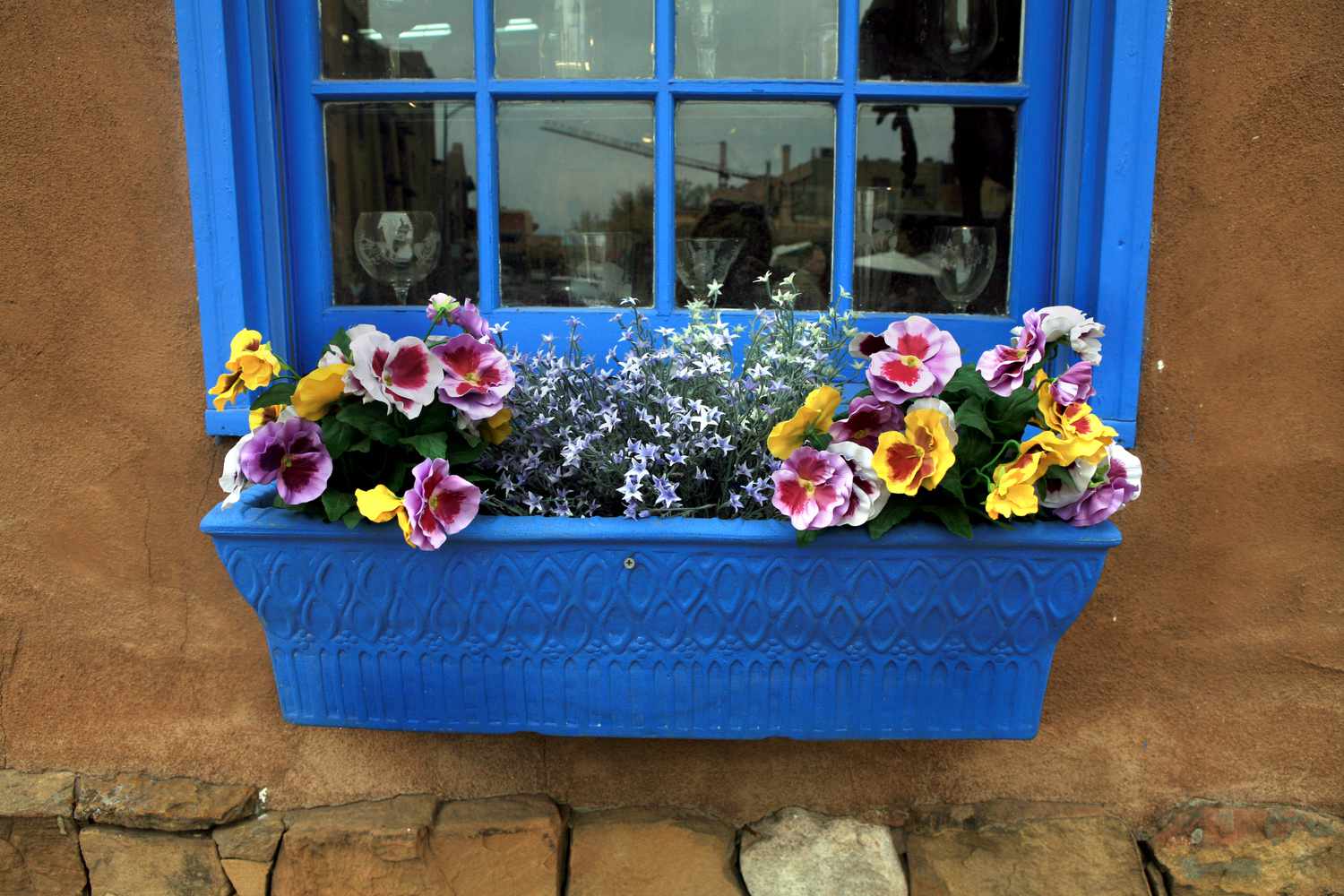 Pansies in Window Box