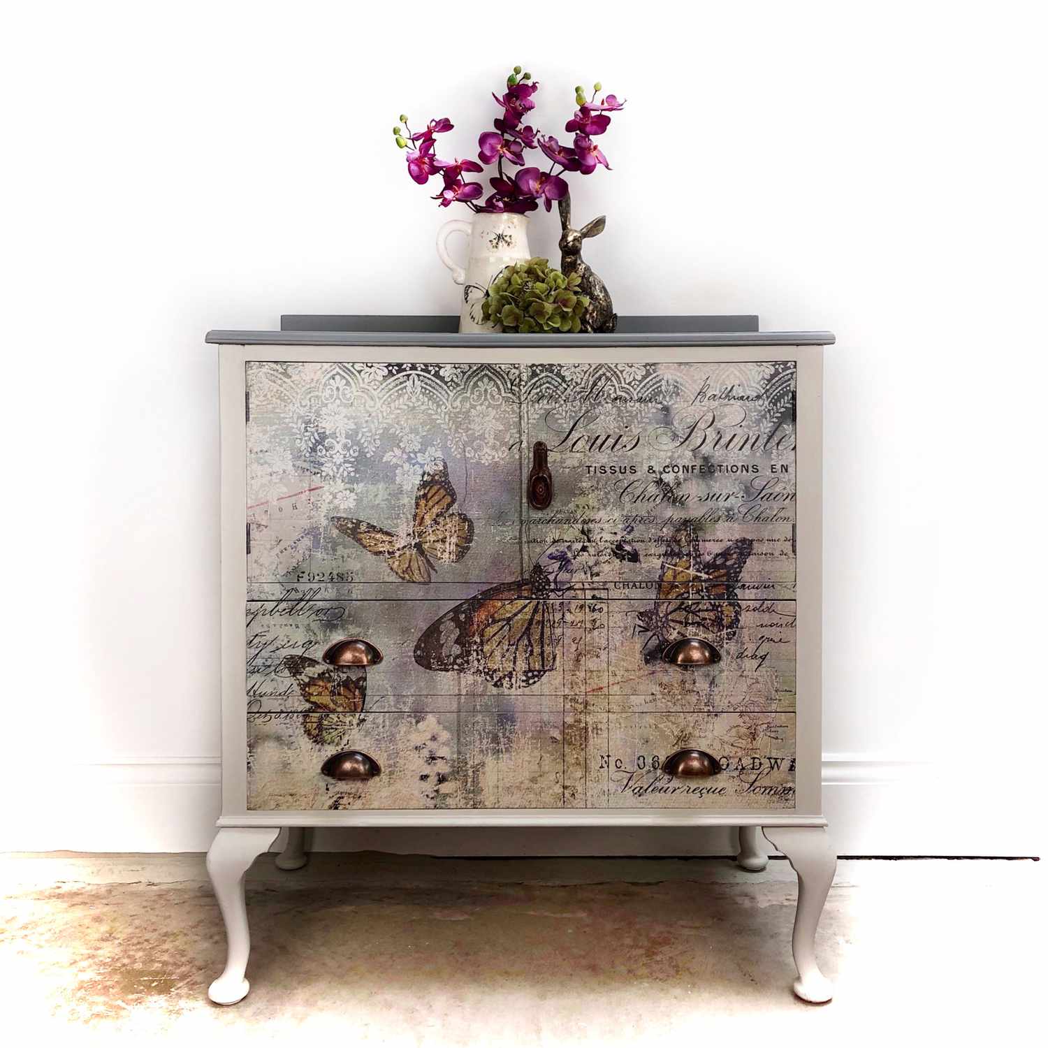 Upcycled transfer cabinet by Claire Manton
