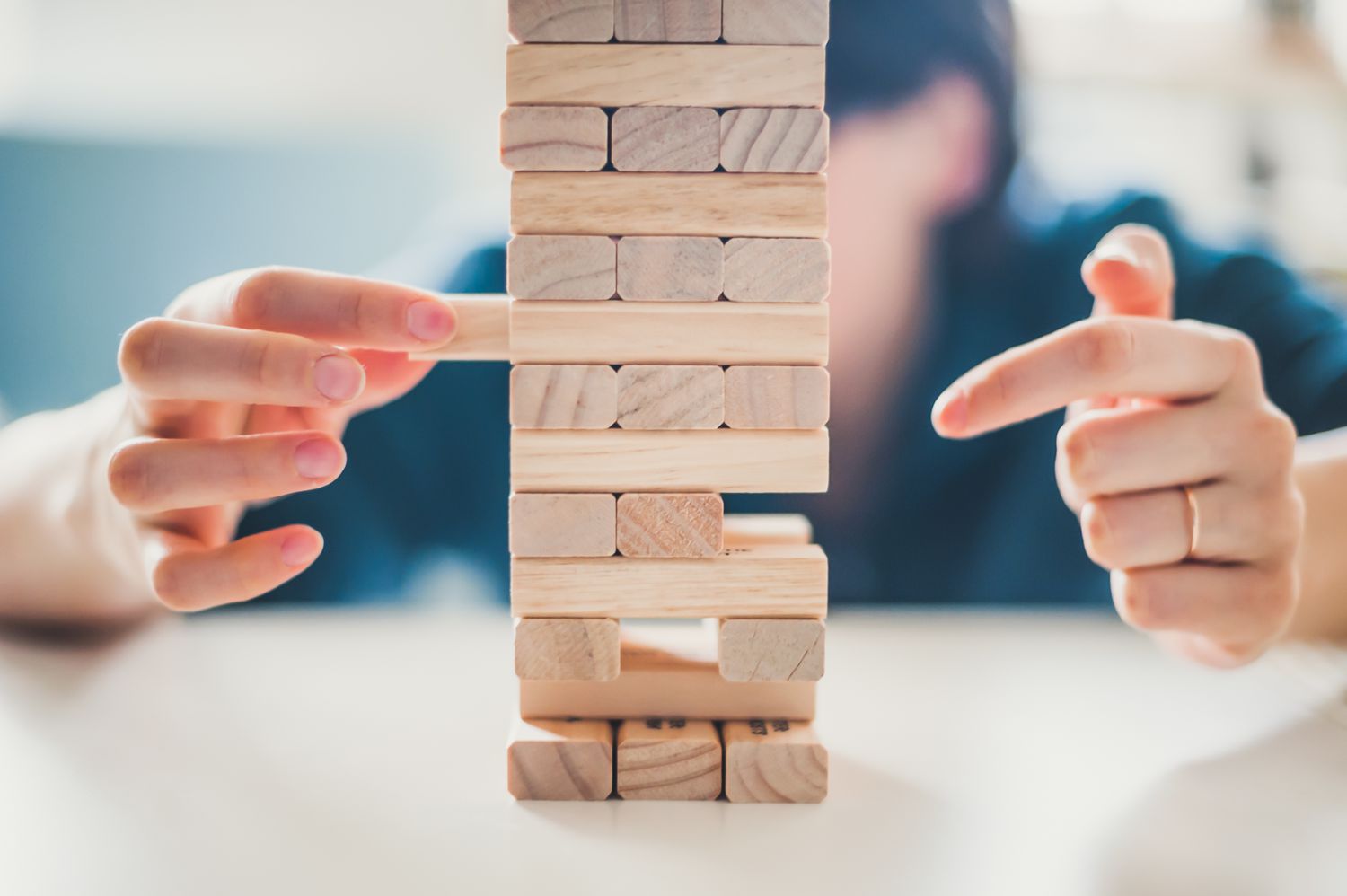 Uma torre de Jenga