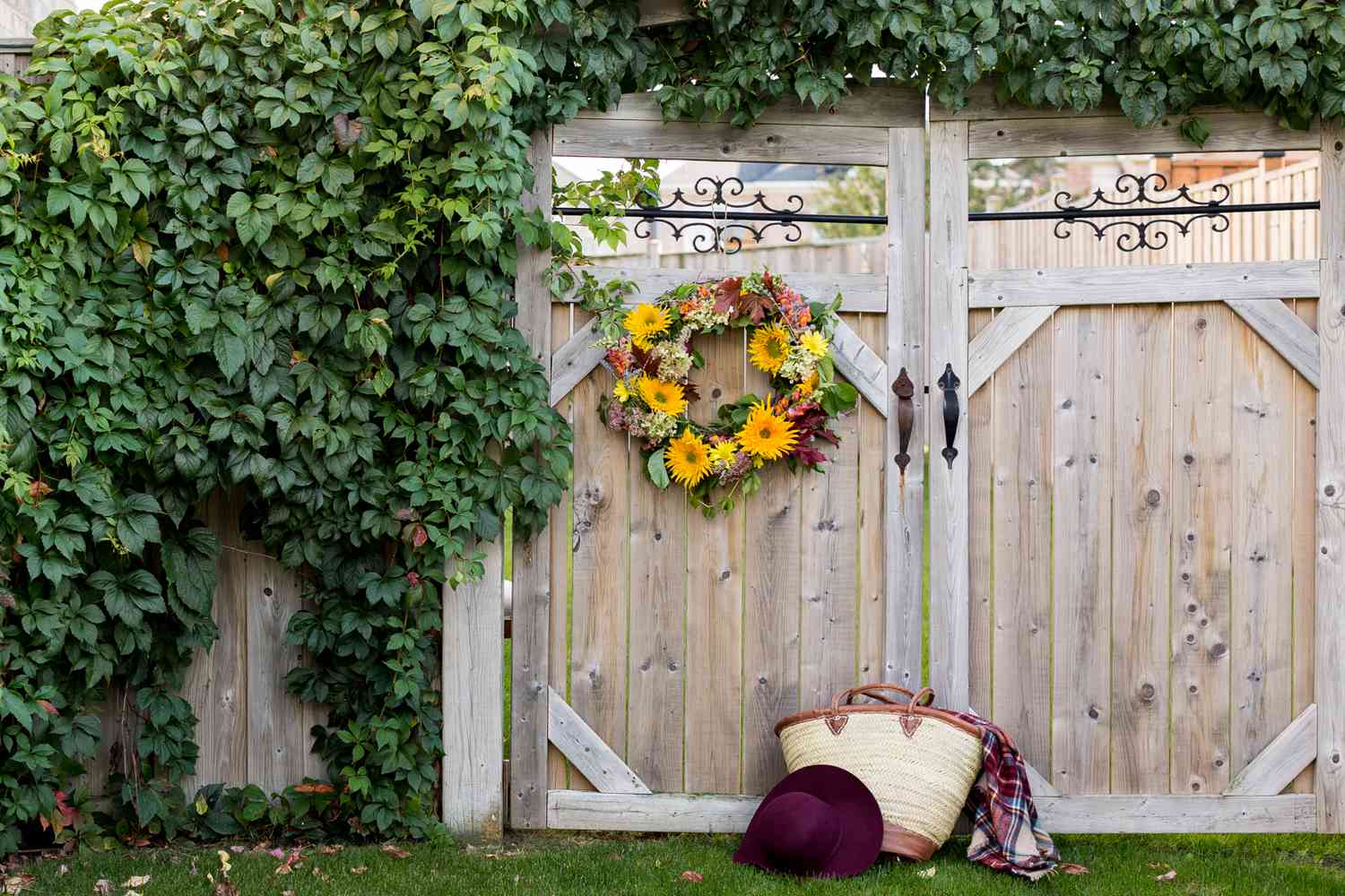 Natürlicher Herbstkranz DIY