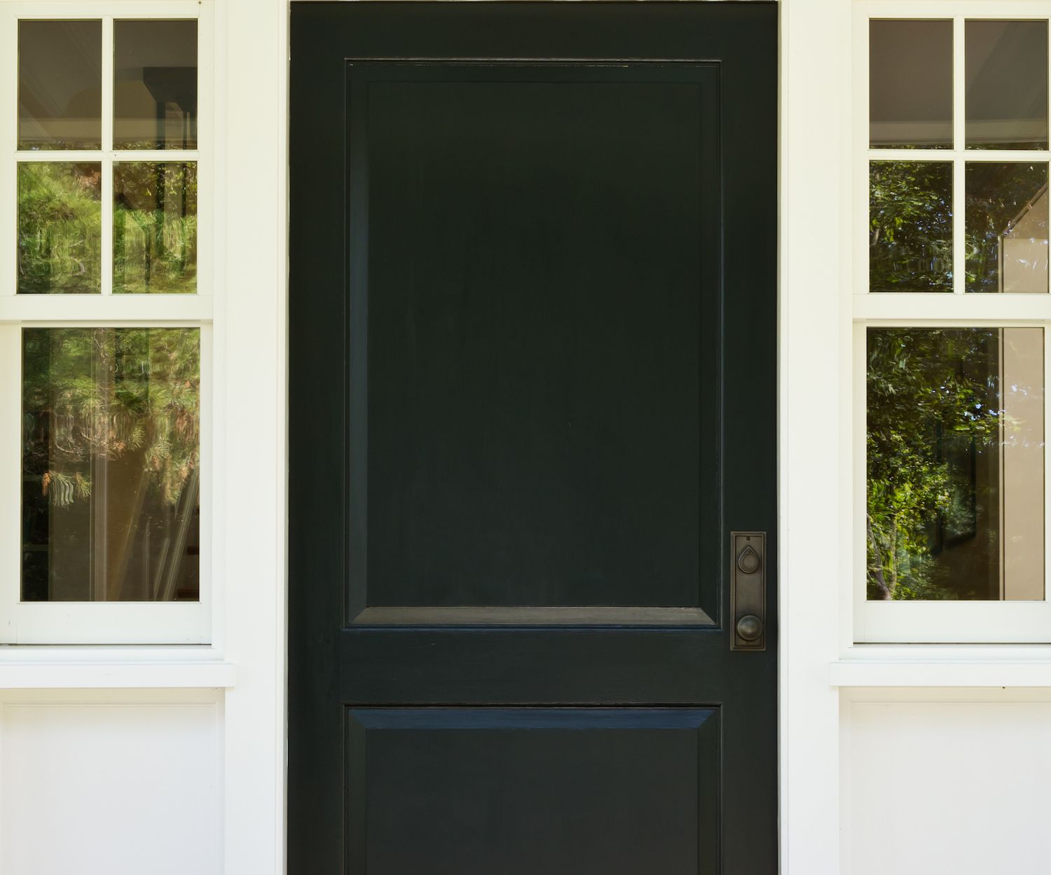 feng shui door black color north