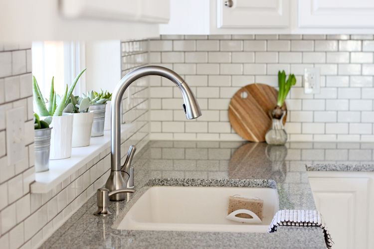 DIY Subway Tiles Kitchen Backsplash