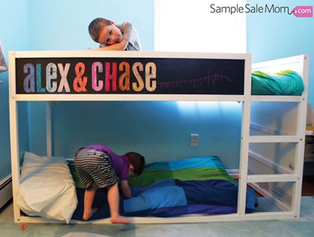 IKEA KURA Hack: Chalkboard Toddler Bed