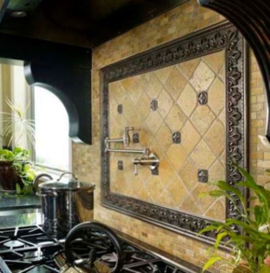 Tuscan Style Kitchen Backsplash