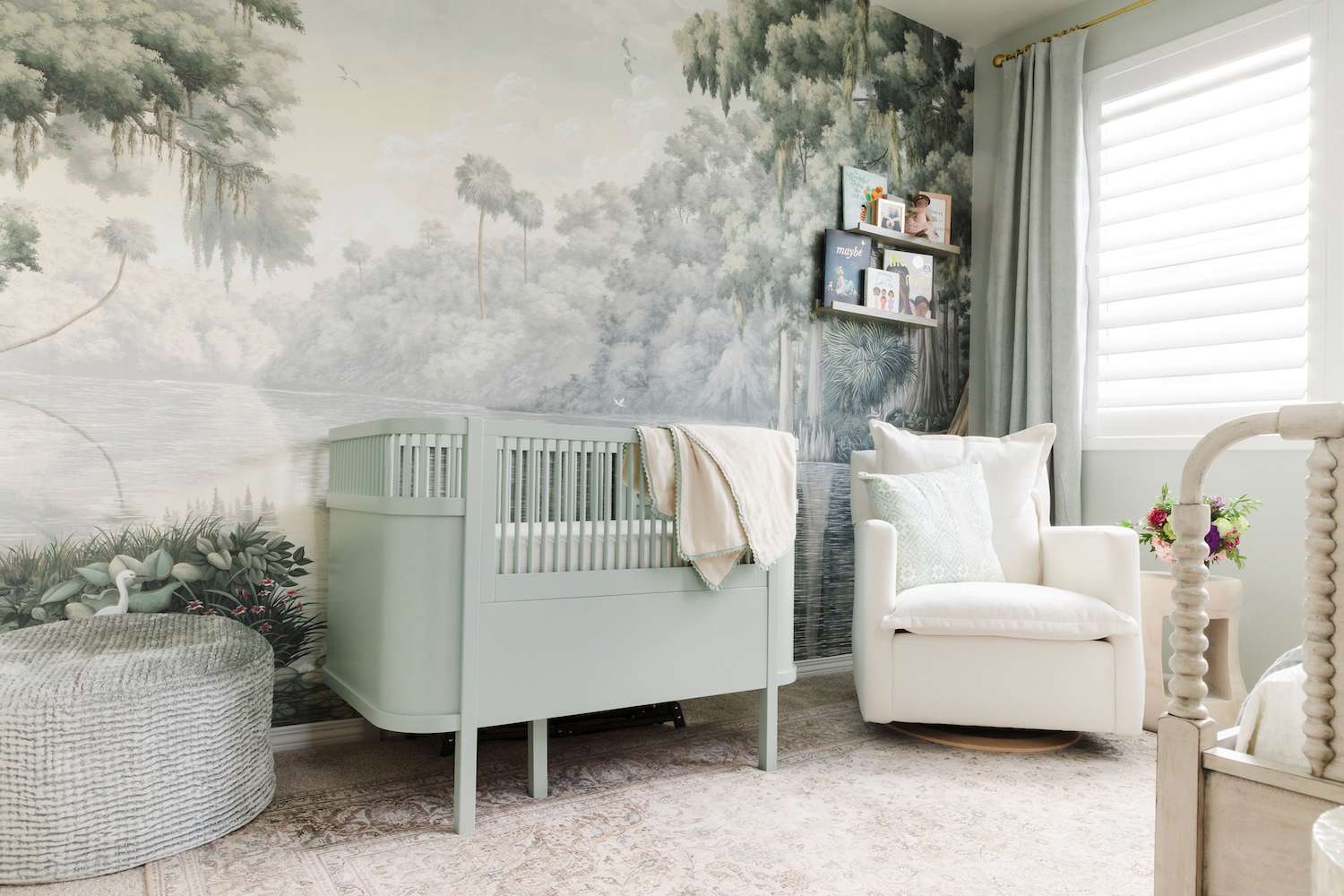 ideias de paredes de acento para quarto de bebê