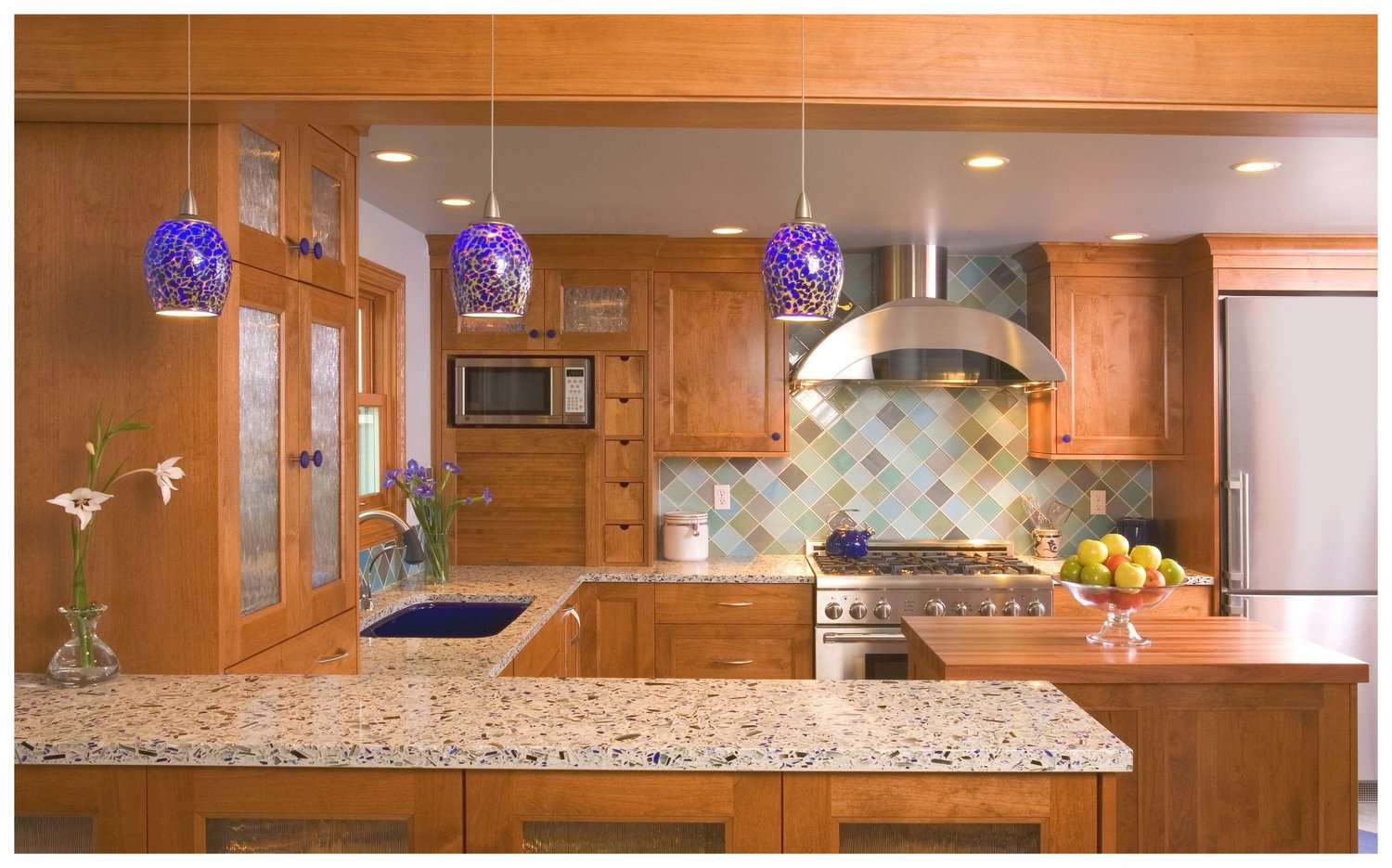 Vetrazzo glass countertops