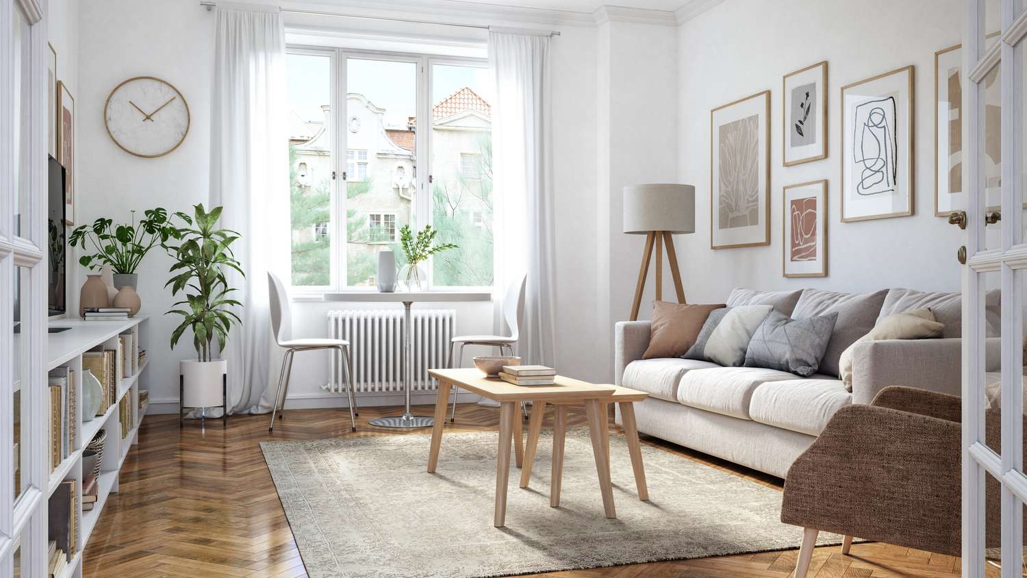 Scandinavian design elements in an interior