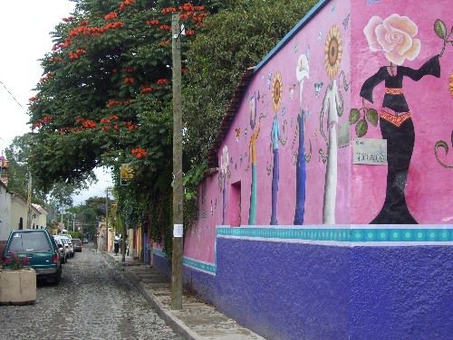 Wandgemälde in Mexiko