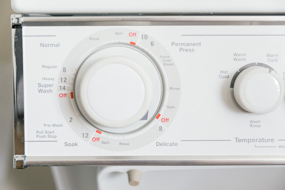 choosing a washer setting