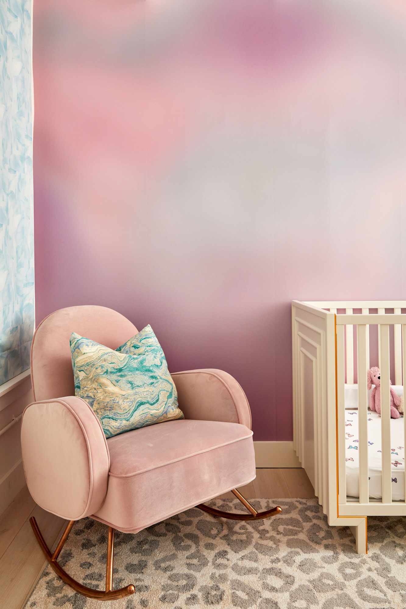 paredes de destaque do quarto do bebê