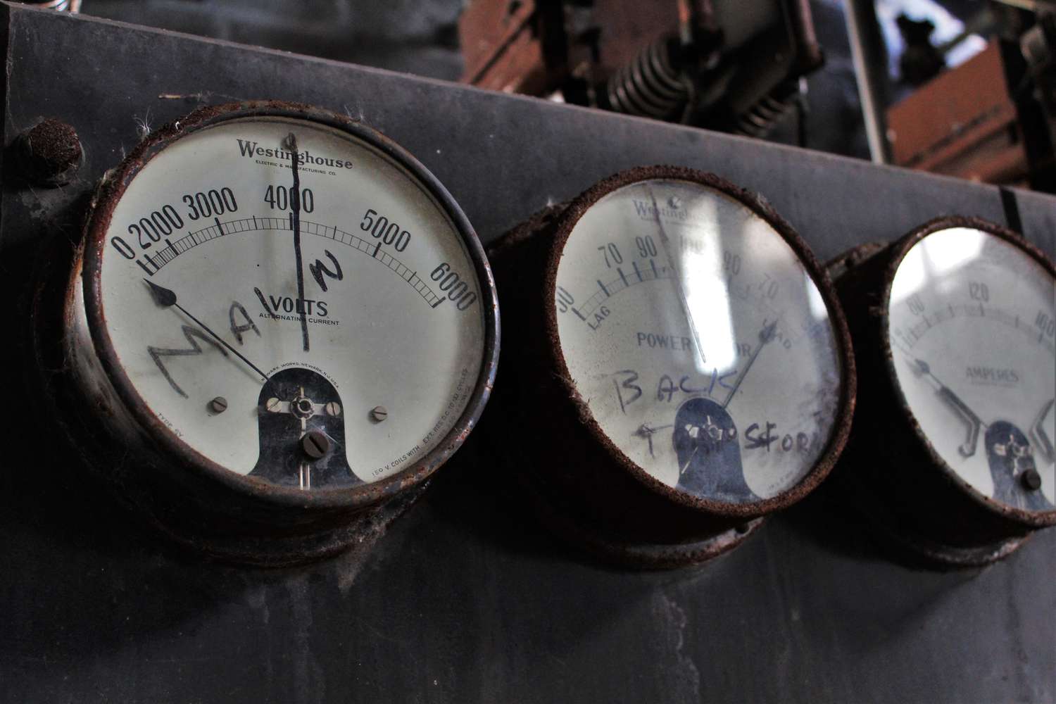 Gauges in electrical plant