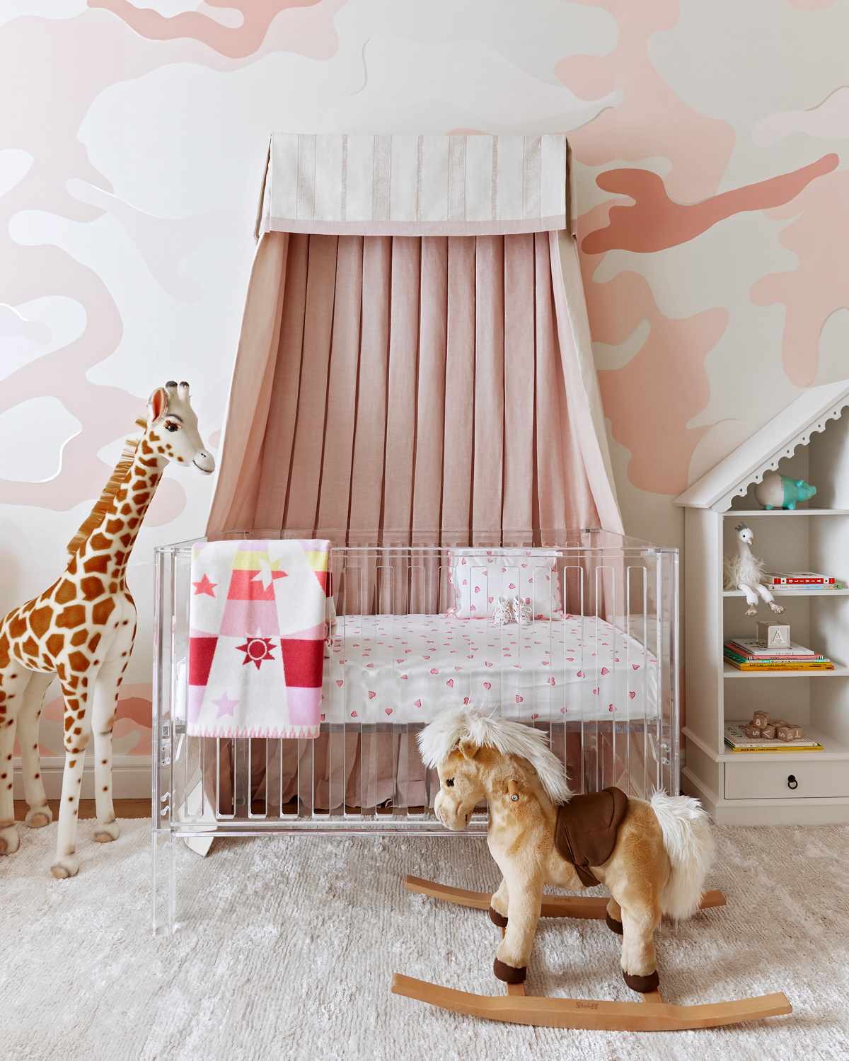 quarto de bebê rosa
