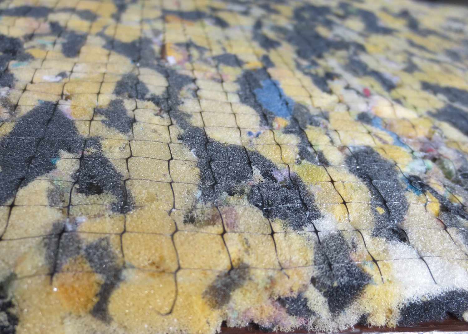 Base de cojín de alfombra de espuma de rebond o chipfoam