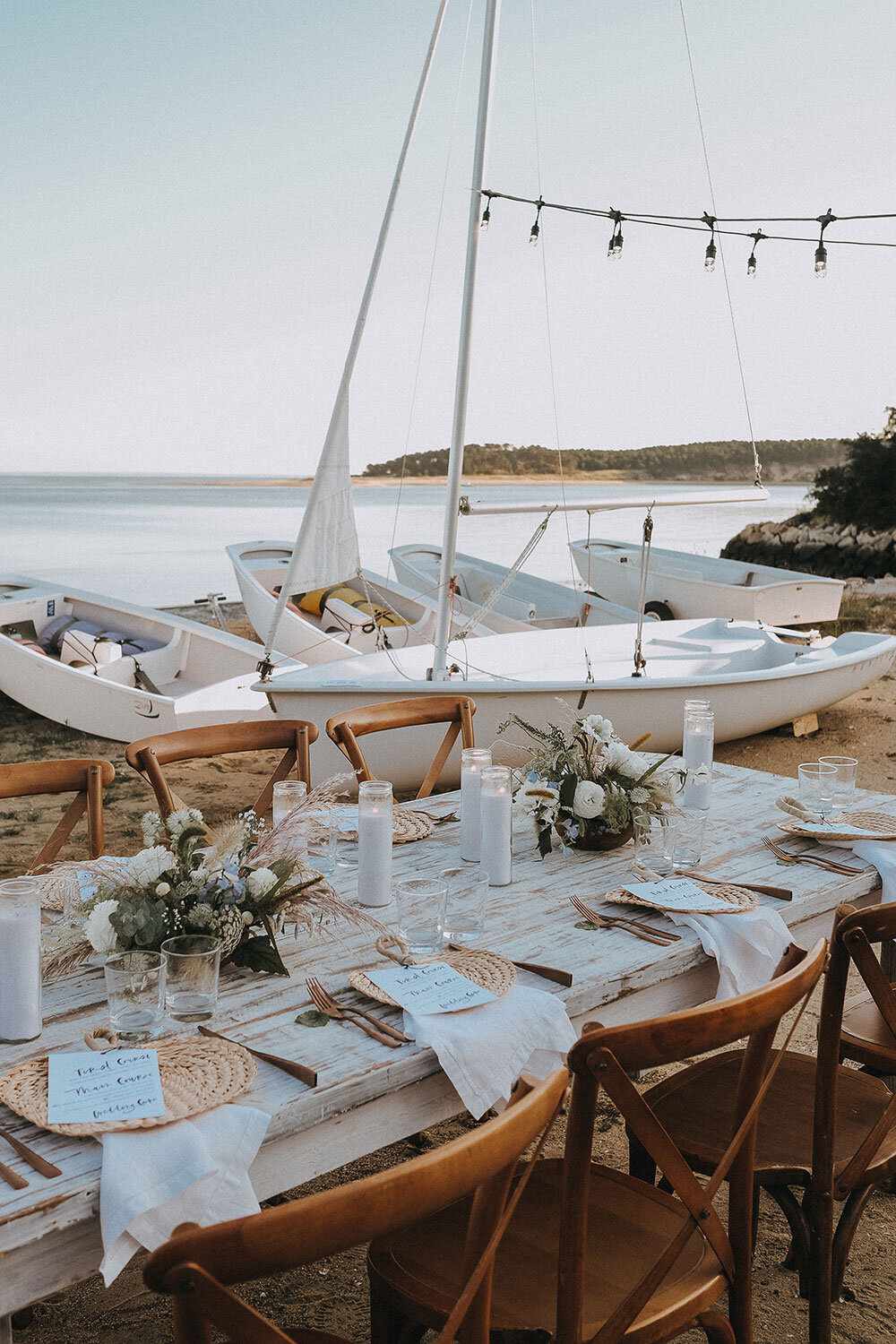 tablescape with placecards