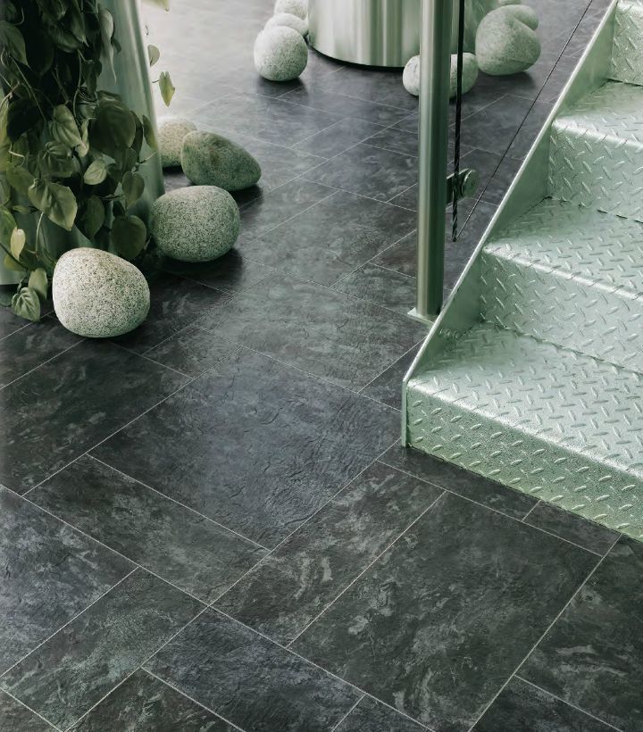 Dark Slate Luxury Vinyl Tile Flooring