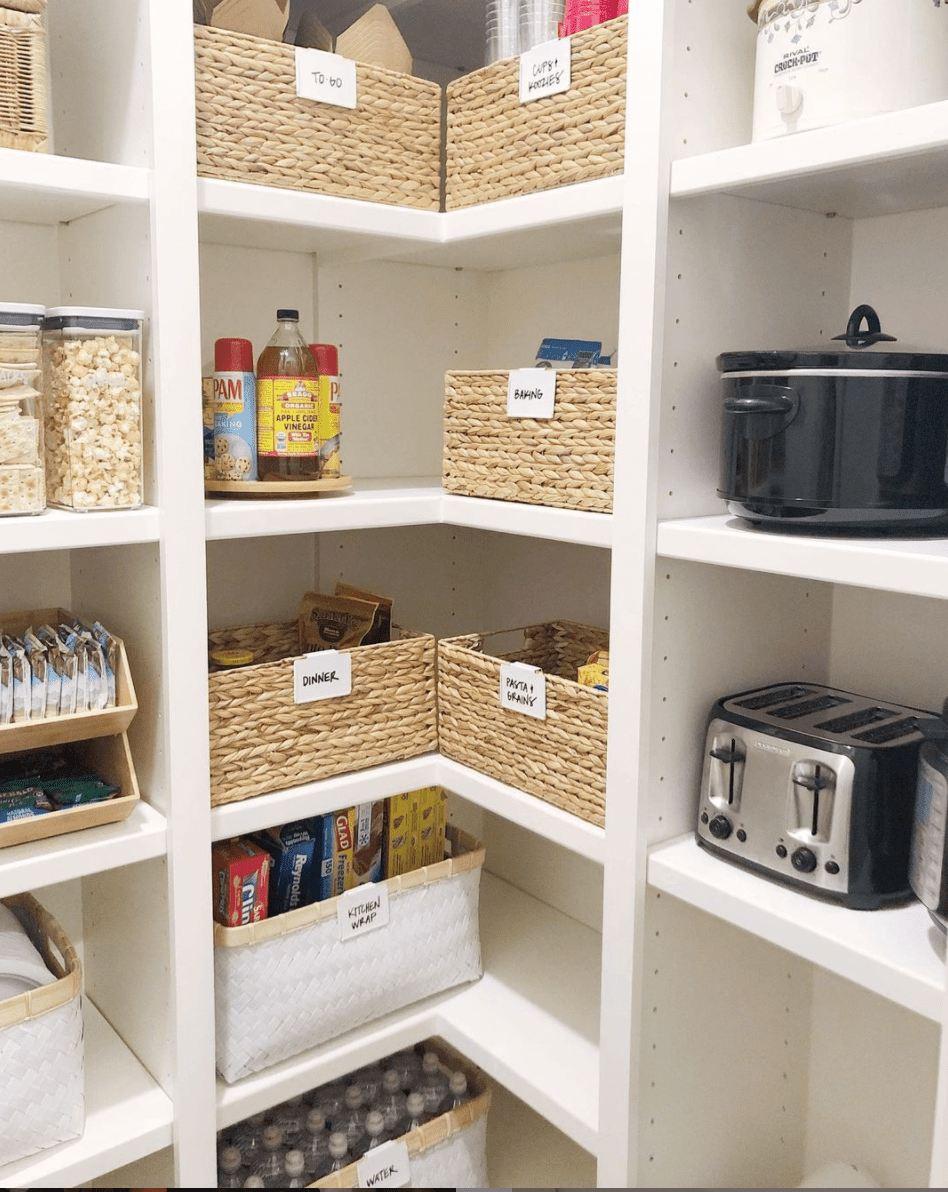 lazy susan storage in pantry