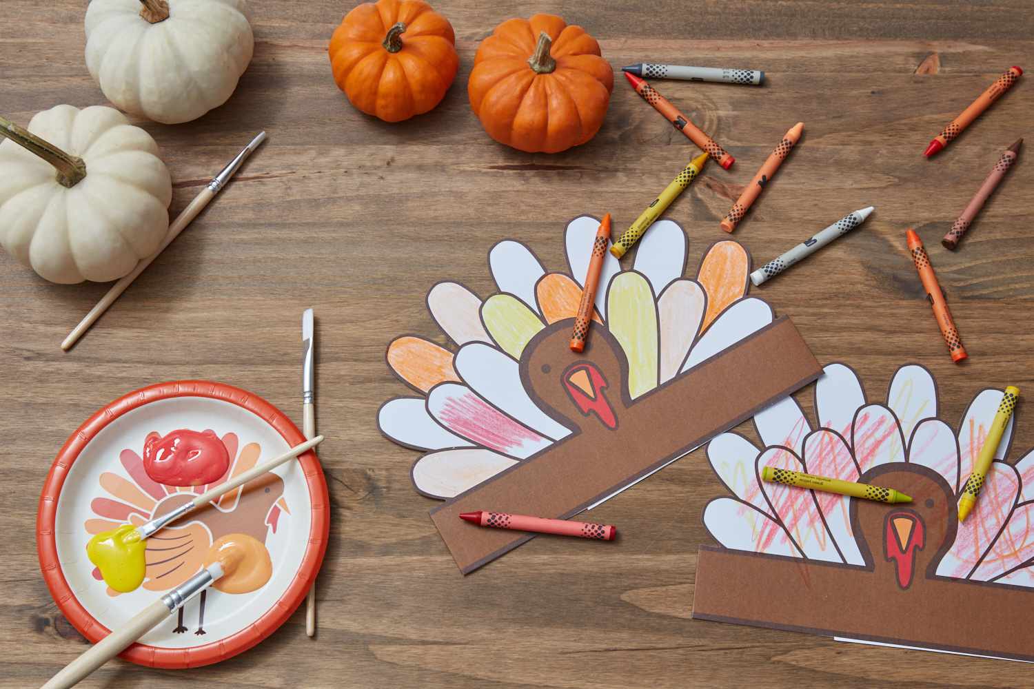Färbe- und Malaktivitäten für Kinder zu Thanksgiving